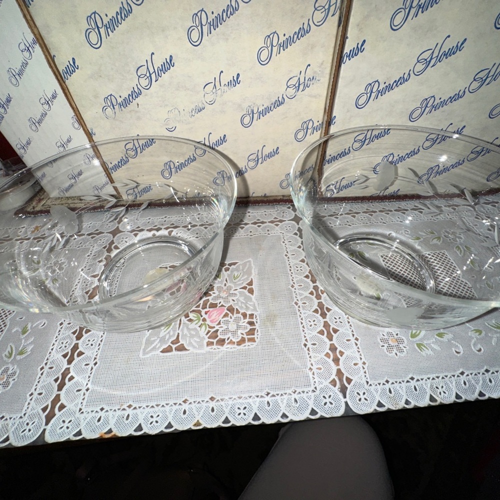 2 PC Crystal Sauce Bowls